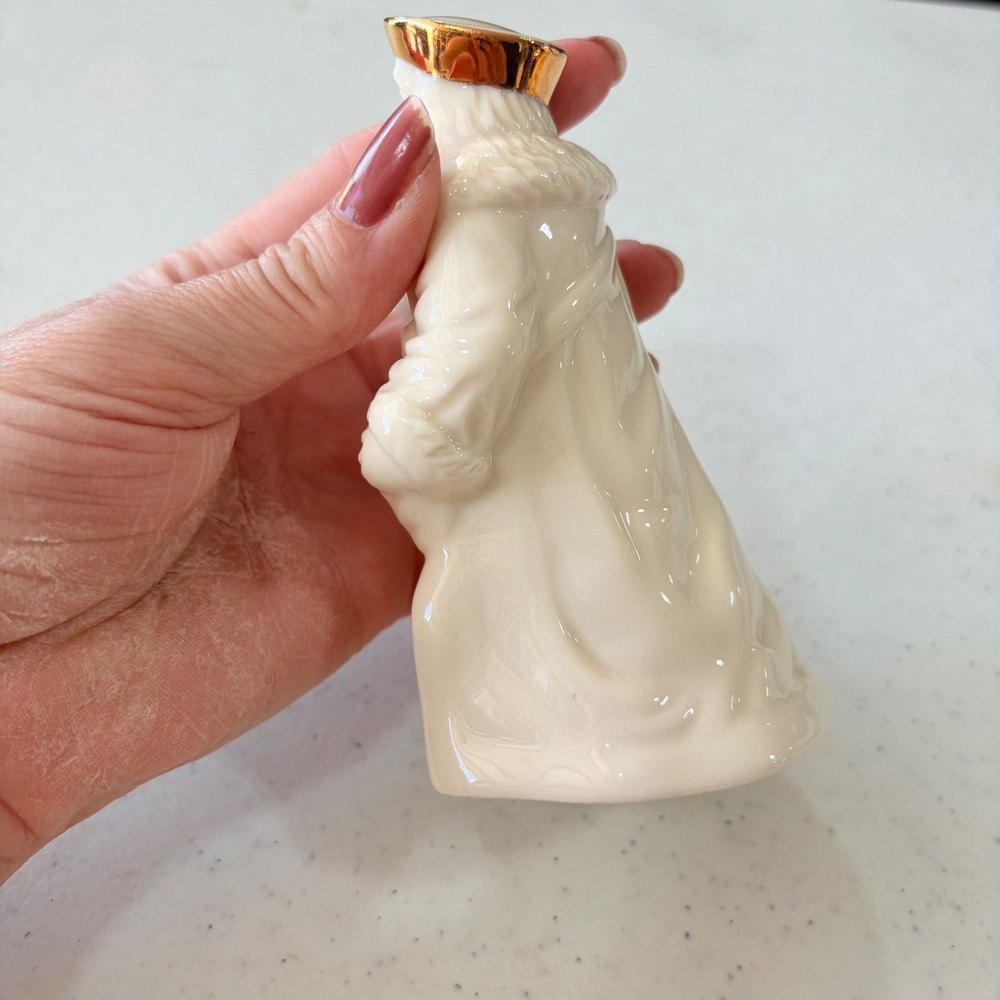 Lenox‎ Ivory China Santa Claus Figurine Gold Trim 4.5 Inch Holiday Decor - Picture 4 of 10
